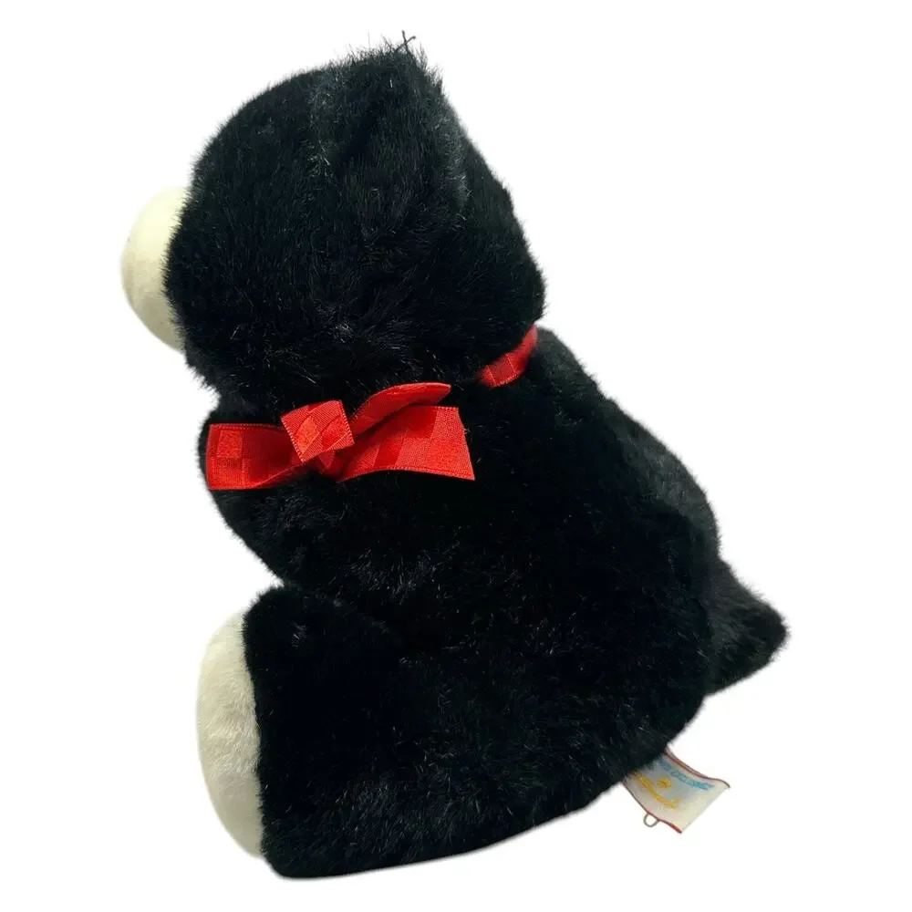 Vintage 1990 Hallmark Heartline Black Bear Plush 8